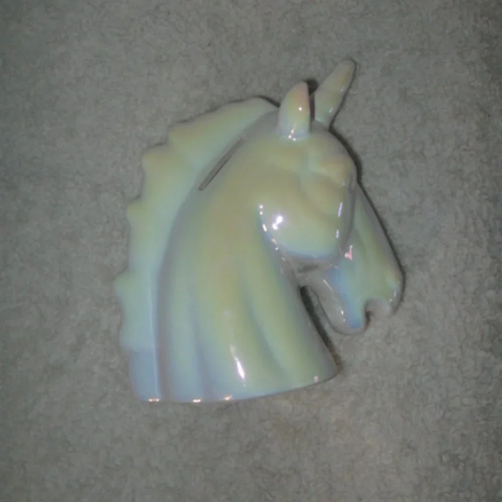 Shiny Ceramic Unicorn Piggy Bank